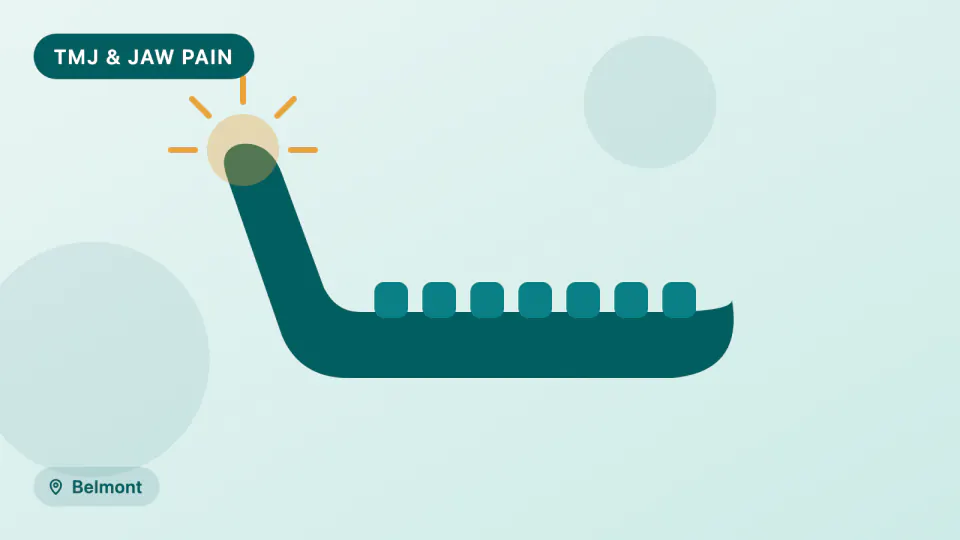 TMJ and Jaw Pain in Belmont: What to Try First, and Why 3D Scans Usually Aren't Step One